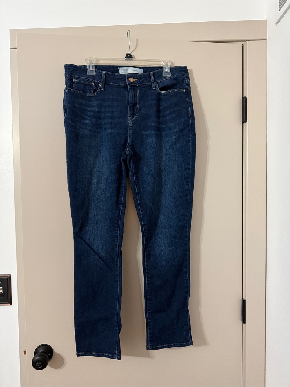 Signature by Levi Strauss Indigo Straight Leg Jeans
